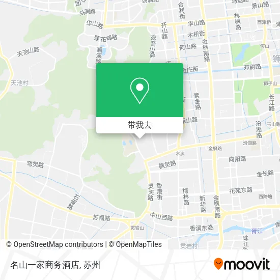 名山一家商务酒店地图