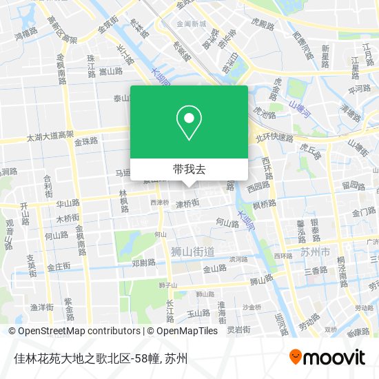 佳林花苑大地之歌北区-58幢地图