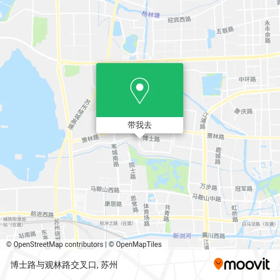 博士路与观林路交叉口地图