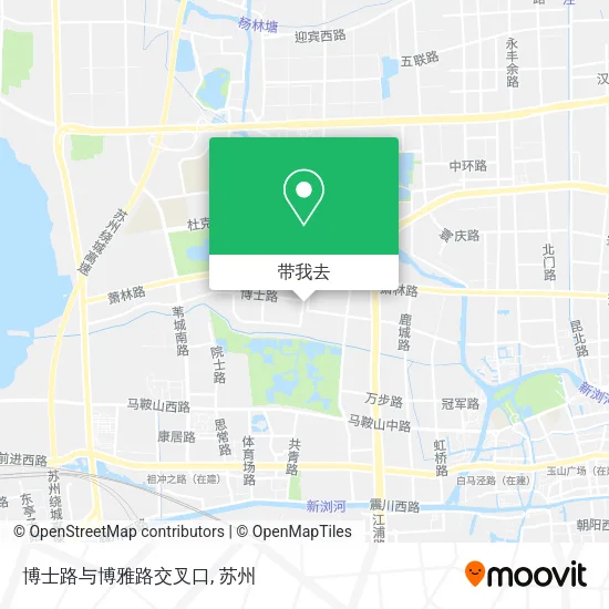博士路与博雅路交叉口地图
