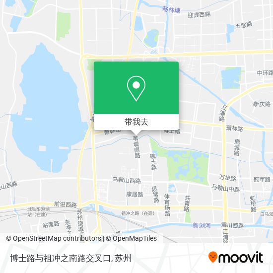 博士路与祖冲之南路交叉口地图