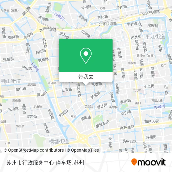 苏州市行政服务中心-停车场地图
