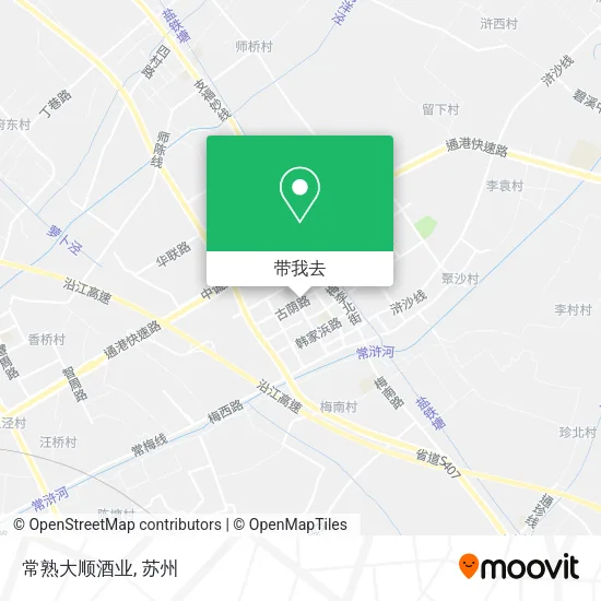 常熟大顺酒业地图
