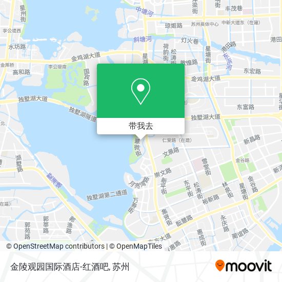 金陵观园国际酒店-红酒吧地图