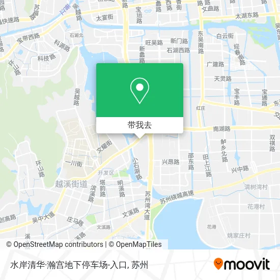 水岸清华·瀚宫地下停车场-入口地图