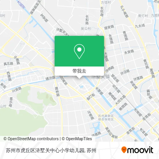 苏州市虎丘区浒墅关中心小学幼儿园地图