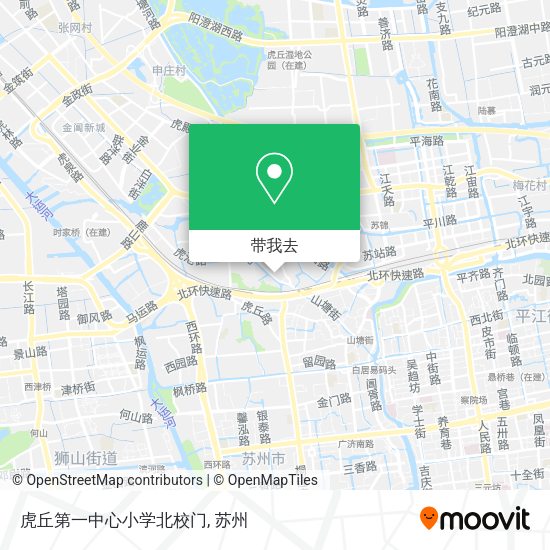虎丘第一中心小学北校门地图