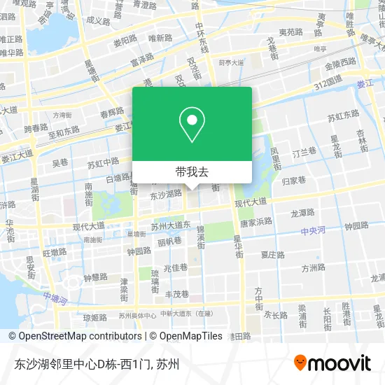 东沙湖邻里中心D栋-西1门地图