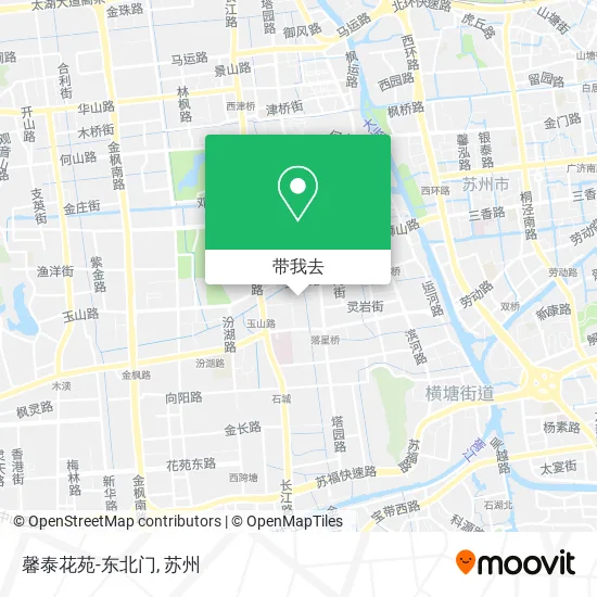 馨泰花苑-东北门地图