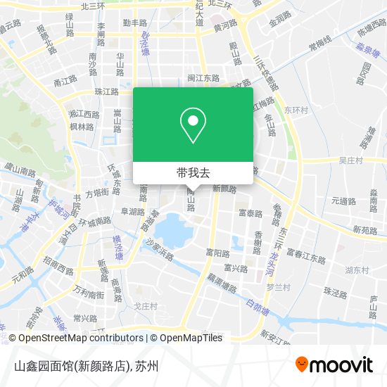 山鑫园面馆(新颜路店)地图