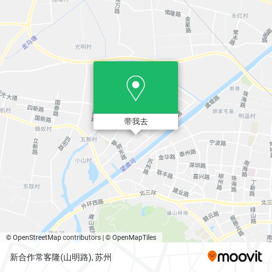 新合作常客隆(山明路)地图