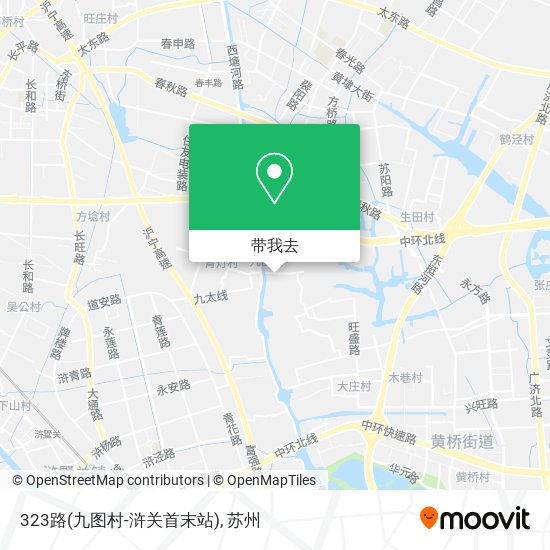 323路(九图村-浒关首末站)地图