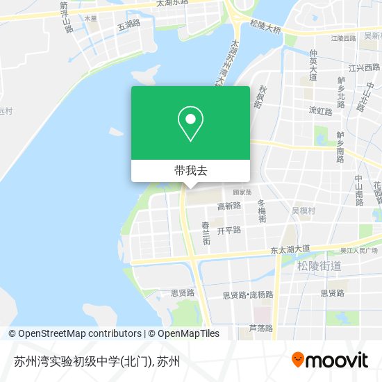 苏州湾实验初级中学(北门)地图