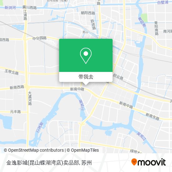 金逸影城(昆山蝶湖湾店)卖品部地图