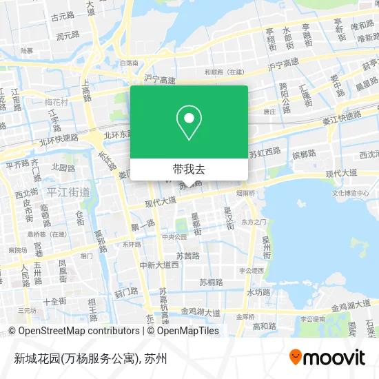 新城花园(万杨服务公寓)地图