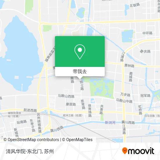 清风华院-东北门地图