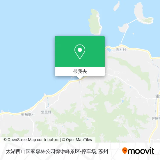 太湖西山国家森林公园缥缈峰景区-停车场地图