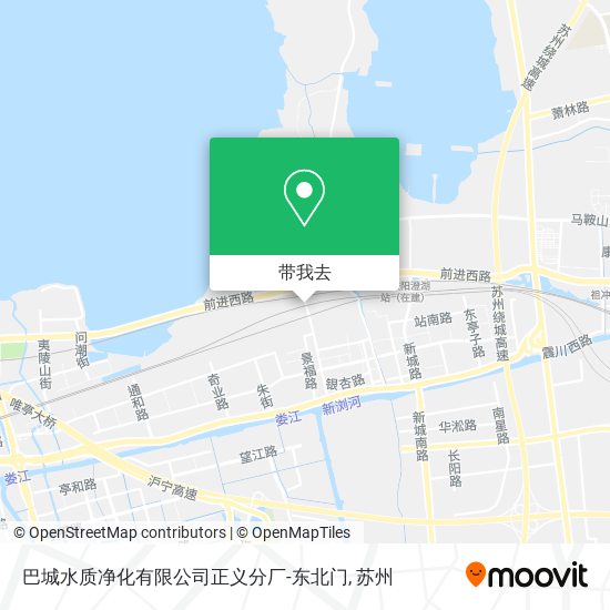 巴城水质净化有限公司正义分厂-东北门地图