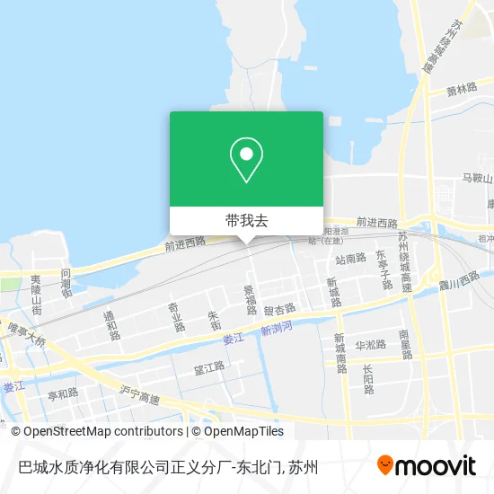 巴城水质净化有限公司正义分厂-东北门地图