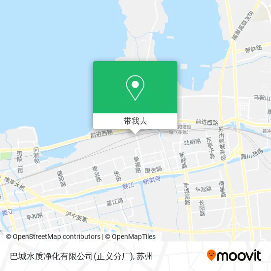 巴城水质净化有限公司(正义分厂)地图