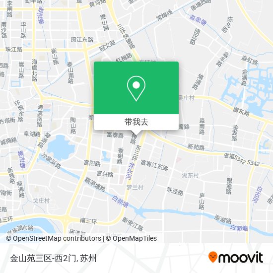 金山苑三区-西2门地图