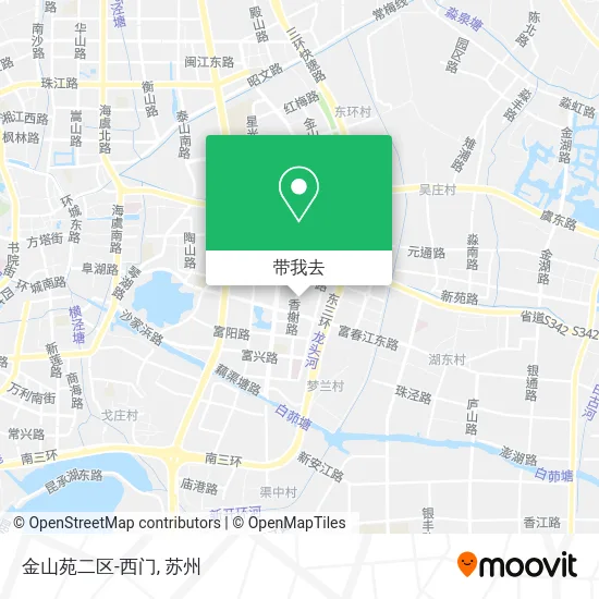 金山苑二区-西门地图