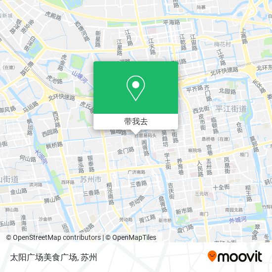 太阳广场美食广场地图