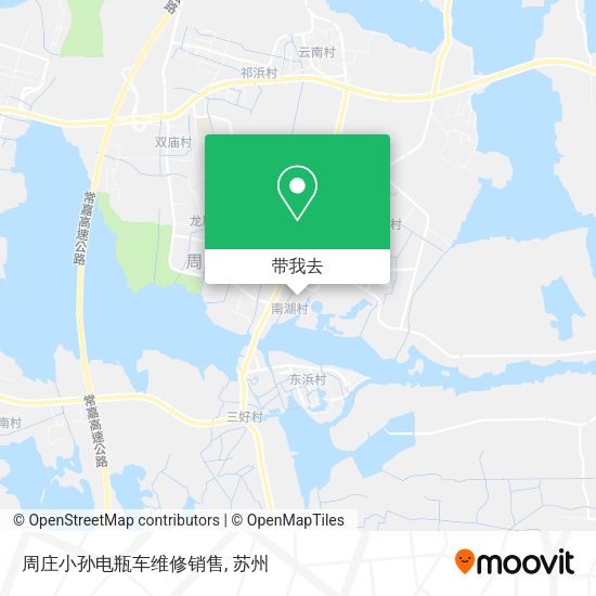 周庄小孙电瓶车维修销售地图