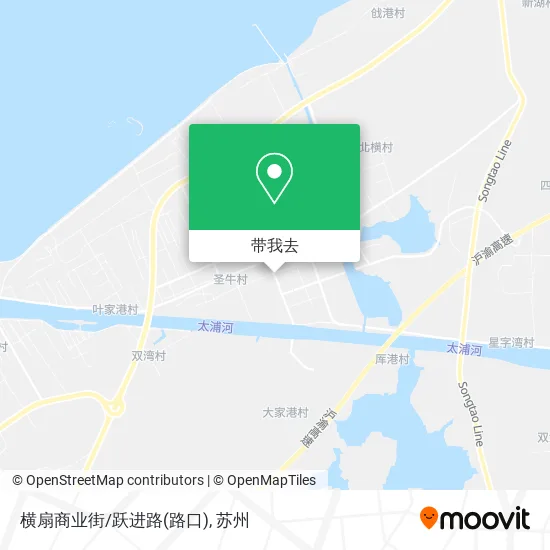 横扇商业街/跃进路(路口)地图