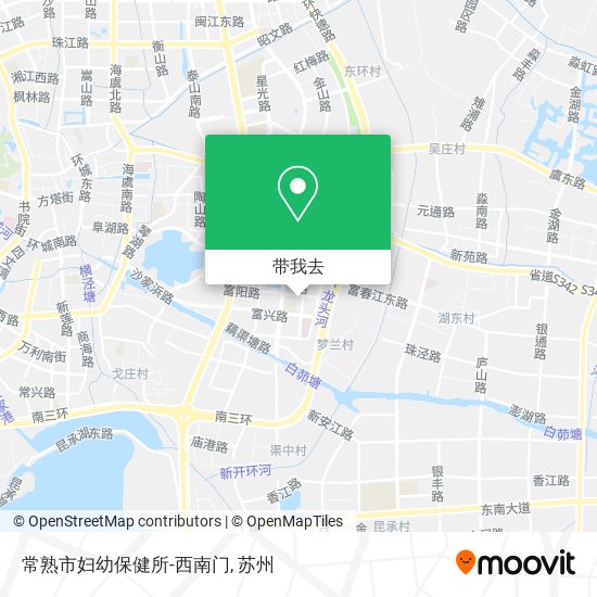 常熟市妇幼保健所-西南门地图