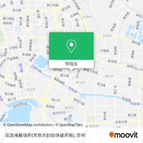 应急掩蔽场所(常熟市妇幼保健所南)地图