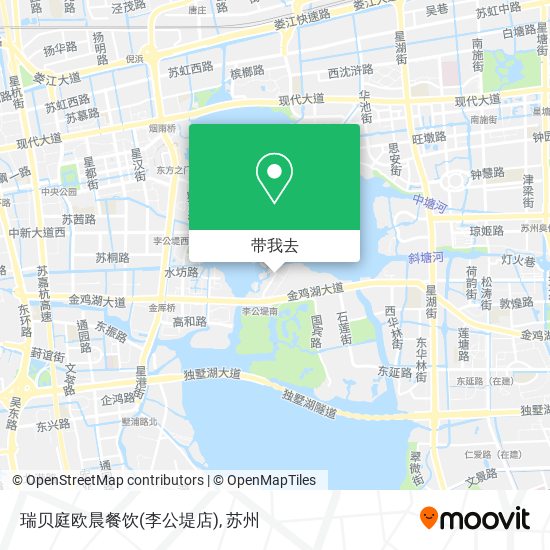 瑞贝庭欧晨餐饮(李公堤店)地图