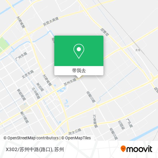 X302/苏州中路(路口)地图