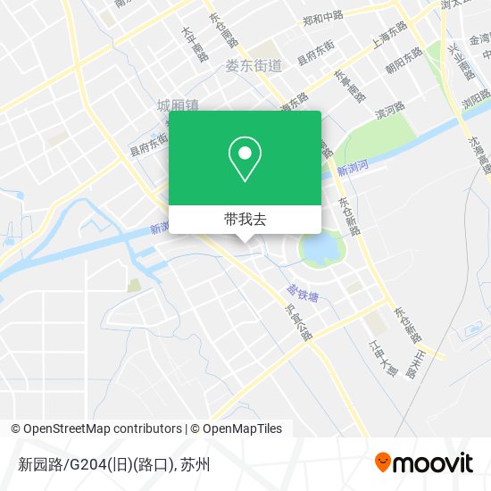 新园路/G204(旧)(路口)地图