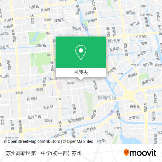 苏州高新区第一中学(初中部)地图