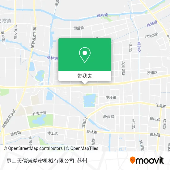 昆山天信诺精密机械有限公司地图