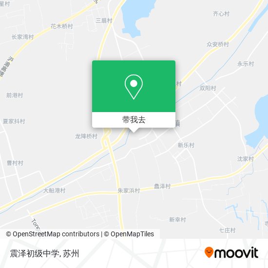 震泽初级中学地图