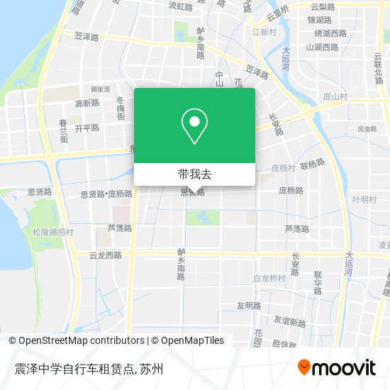 震泽中学自行车租赁点地图
