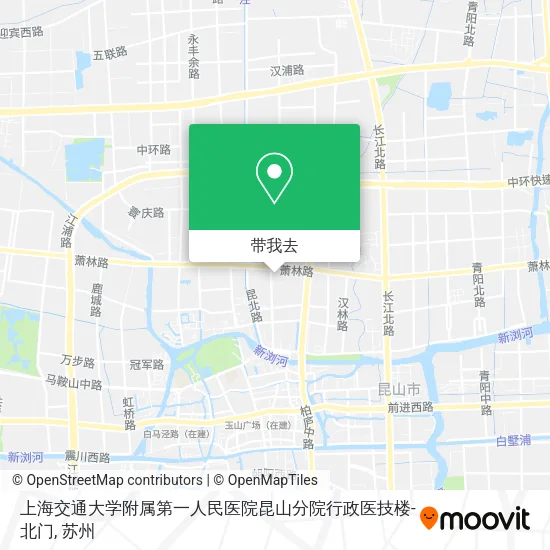 上海交通大学附属第一人民医院昆山分院行政医技楼-北门地图
