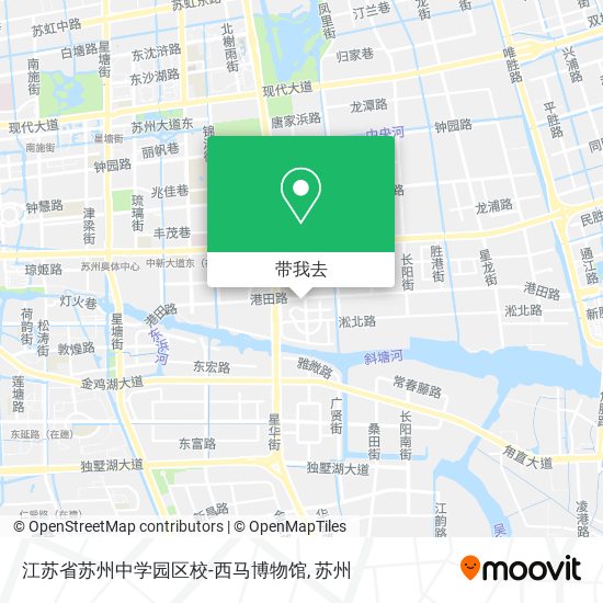 江苏省苏州中学园区校-西马博物馆地图