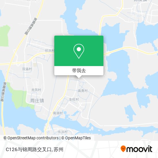 C126与锦周路交叉口地图