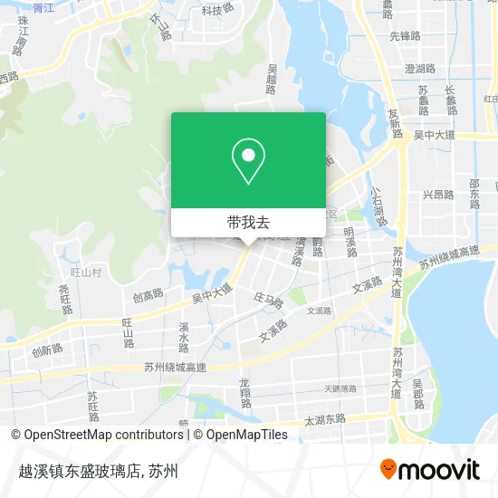 越溪镇东盛玻璃店地图