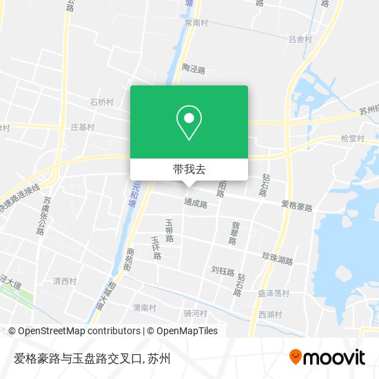 爱格豪路与玉盘路交叉口地图