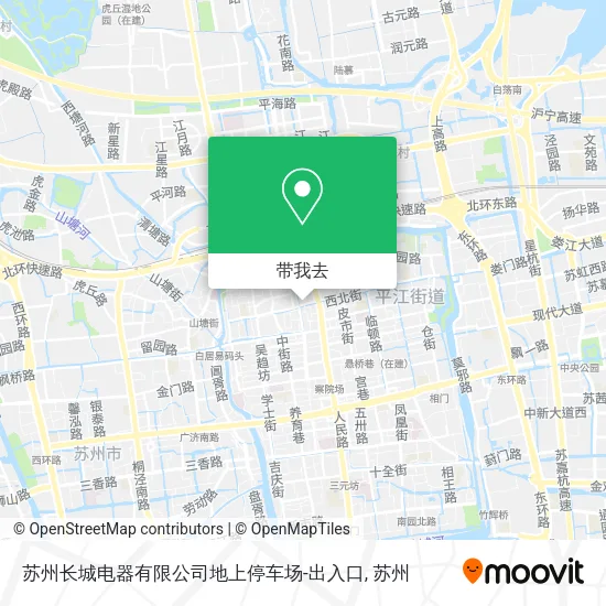 苏州长城电器有限公司地上停车场-出入口地图