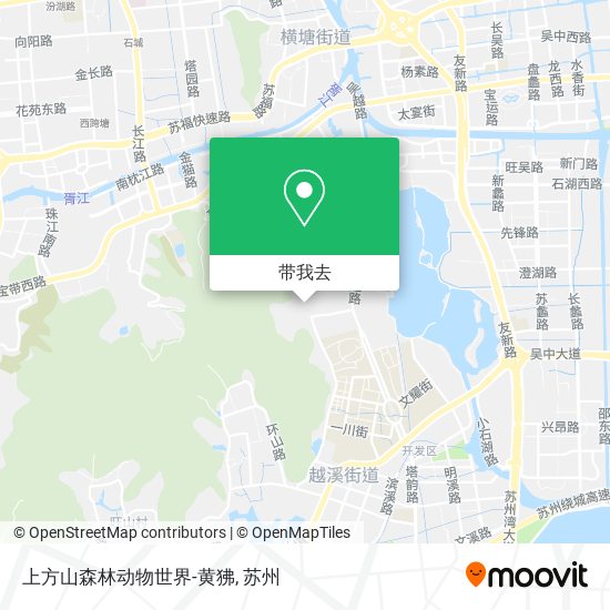 上方山森林动物世界-黄狒地图
