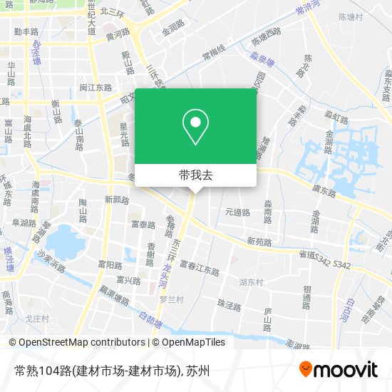 常熟104路(建材市场-建材市场)地图