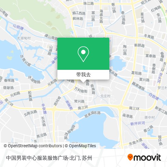 中国男装中心服装服饰广场-北门地图