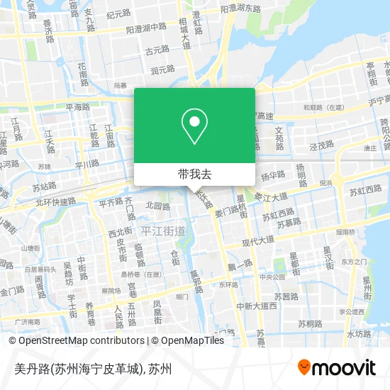 美丹路(苏州海宁皮革城)地图