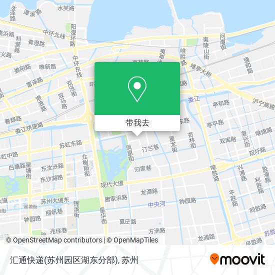 汇通快递(苏州园区湖东分部)地图