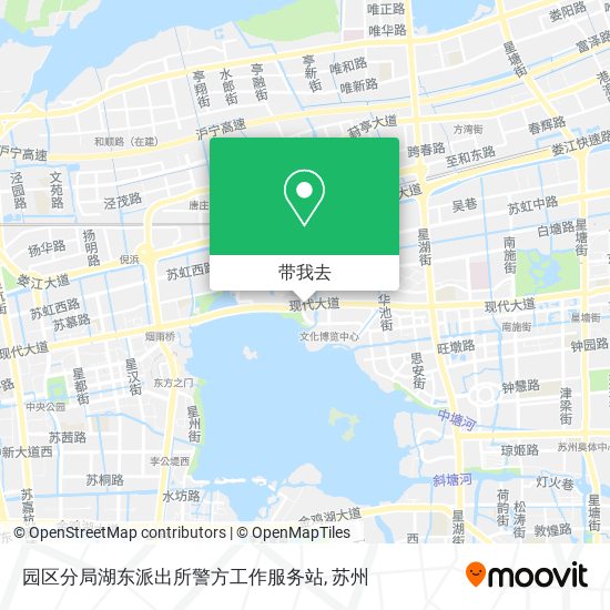 园区分局湖东派出所警方工作服务站地图